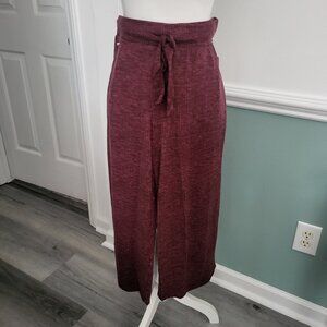 Jockey Womens Crop Pant, Burgundy, XL, NWT